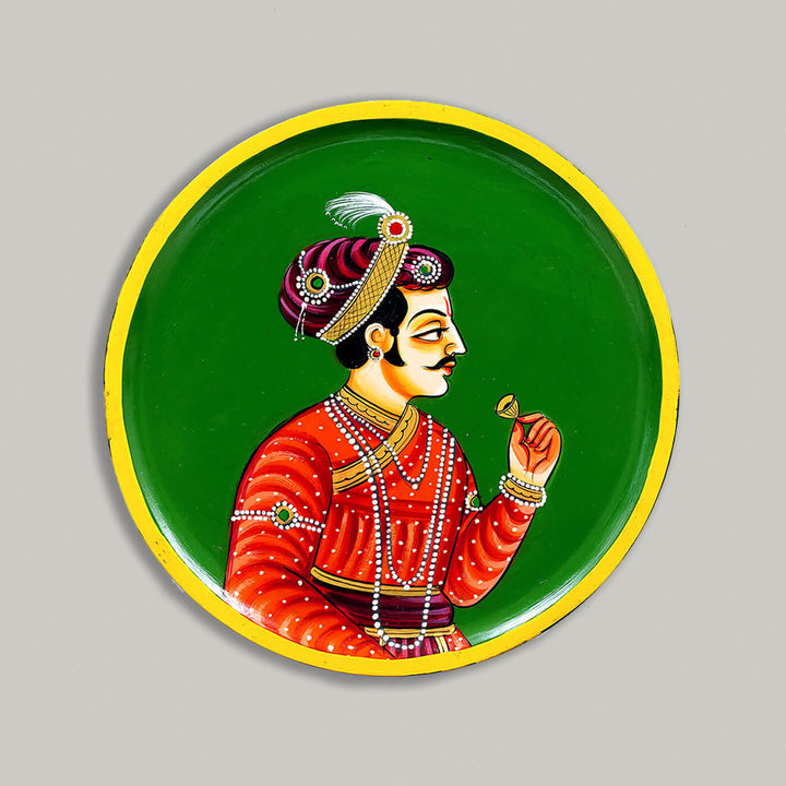 Handpainted Rajasthani MDF Wall Plate - Zwende