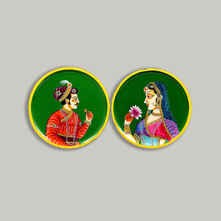 Handpainted Rajasthani MDF Wall Plate - Zwende