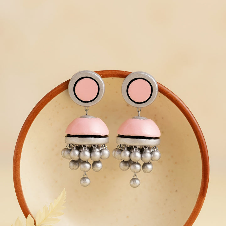 Handmade Pastel Chime Terracotta Earrings