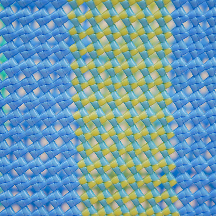 Pastel Stripes Handmade Wire Koodai Tote Bag