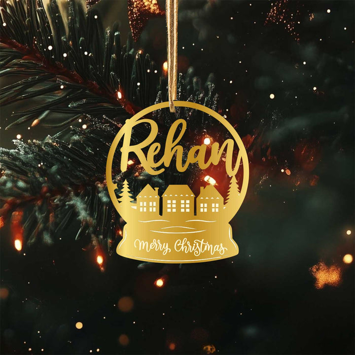 Personalized Round Acrylic Ornament For Christmas Tree Decoration