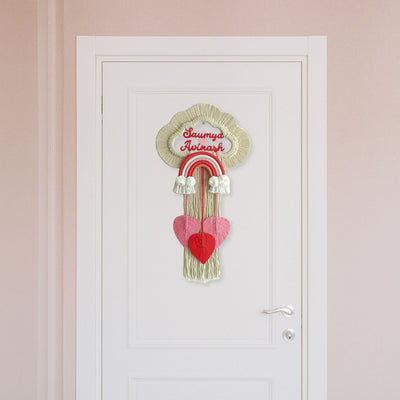Handcrafted Personalized Macrame Wall Hanging For Couples