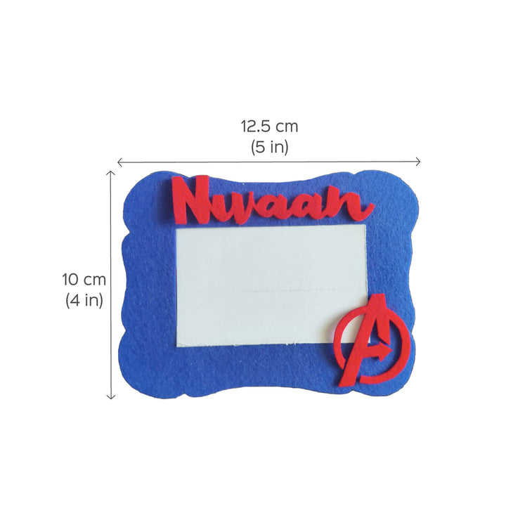 Personalised Avenger Theme Felt Photoframe for Kids