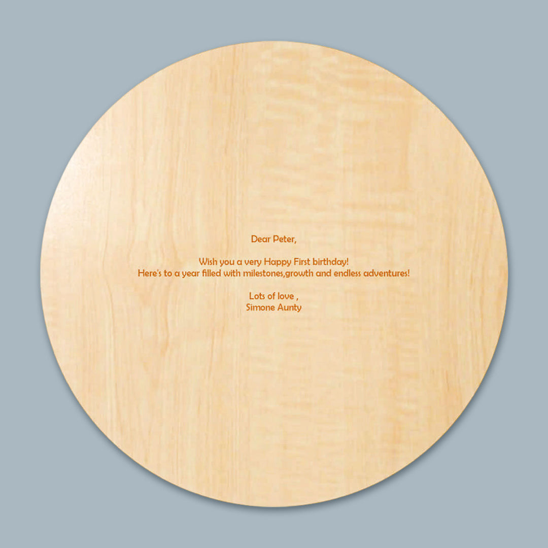 Personalized Outer Space Theme Wooden Puzzle
