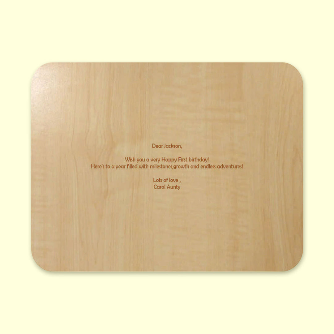 Personalized Fruits Theme Wooden Puzzle