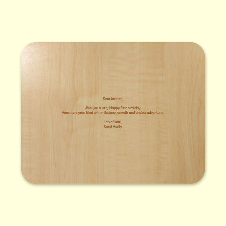 Personalized Fruits Theme Wooden Puzzle
