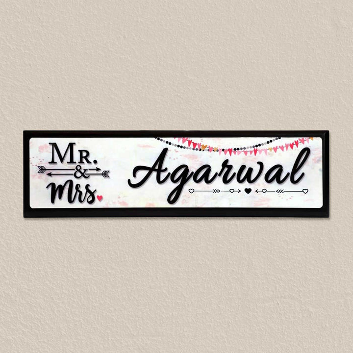 Personalized Sleek Rectangle Acrylic Name Plate
