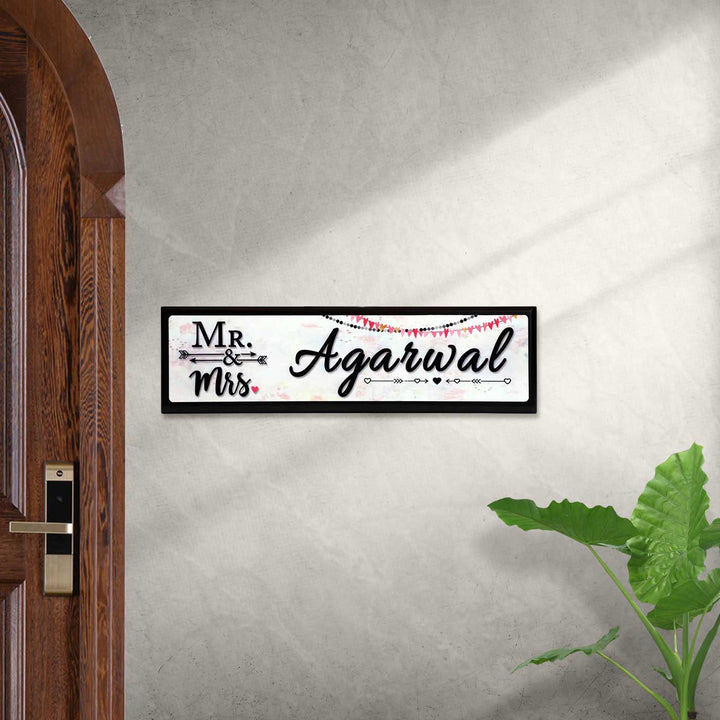 Personalized Sleek Rectangle Acrylic Name Plate
