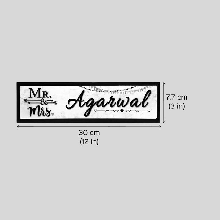 Personalized Sleek Rectangle Acrylic Name Plate