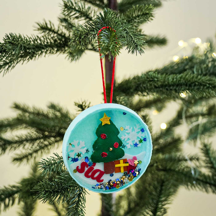 Personalized Shaker Felt Ornaments For Christmas Tree Decoration | Set Of 2