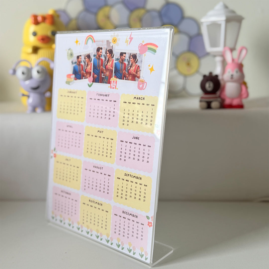 Photo Personalized 2026 Desk Calendar
