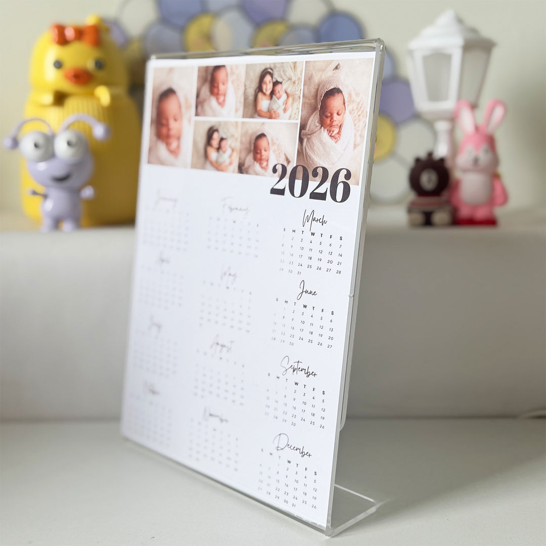 Photo Personalized 2026 Desk Calendar