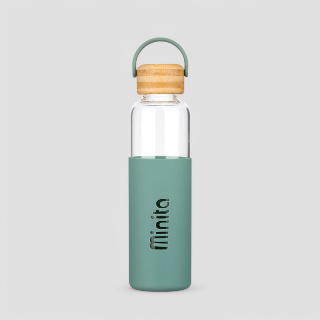 Personalized Silicone Sleeve Borosil Glass Bottle | 575ml
