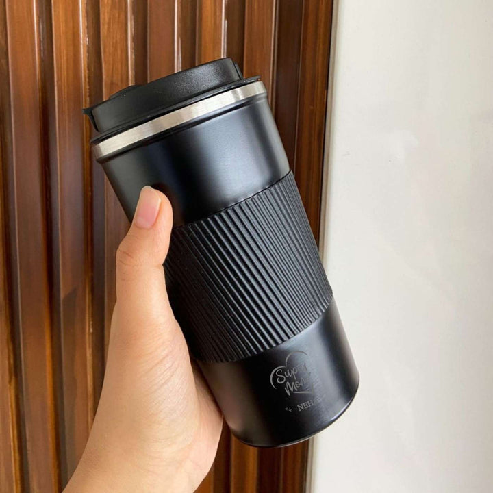 Personalized Handmade Engraved Super Mom Double Walled Stainless Steel Tumbler
