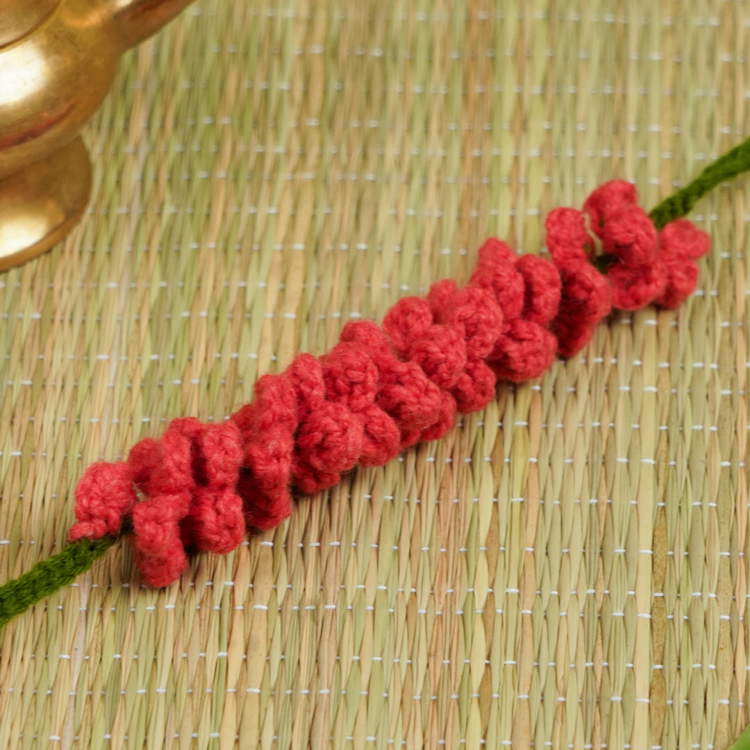 Handmade Crochet Festive Floral Gajra