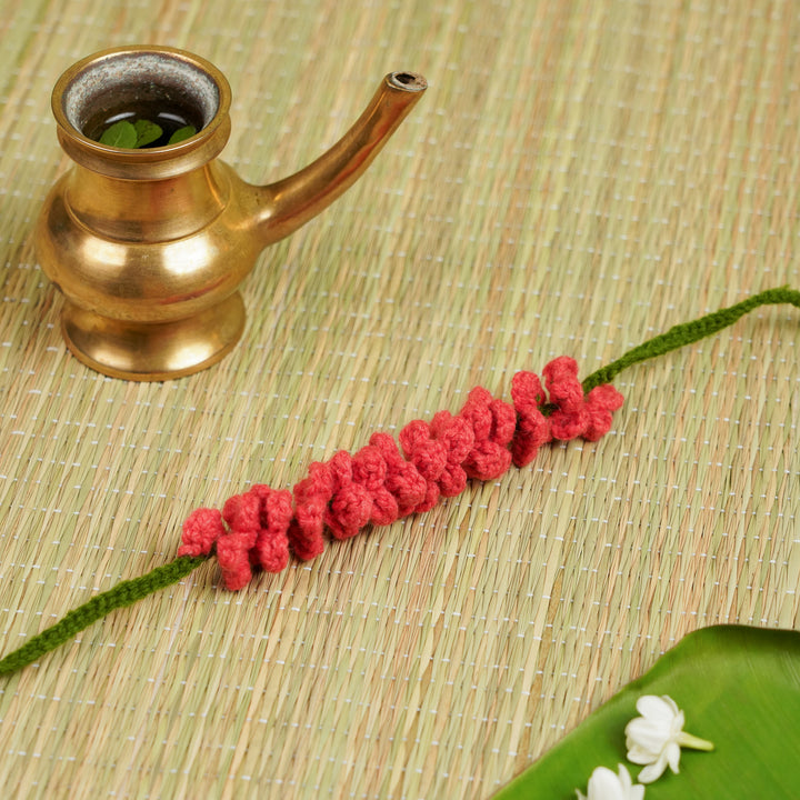 Handmade Crochet Festive Floral Gajra
