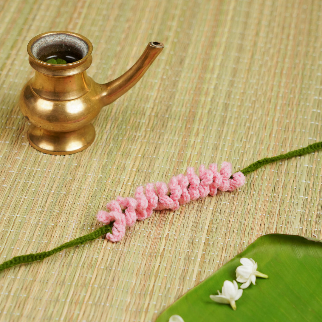 Handmade Crochet Festive Floral Gajra