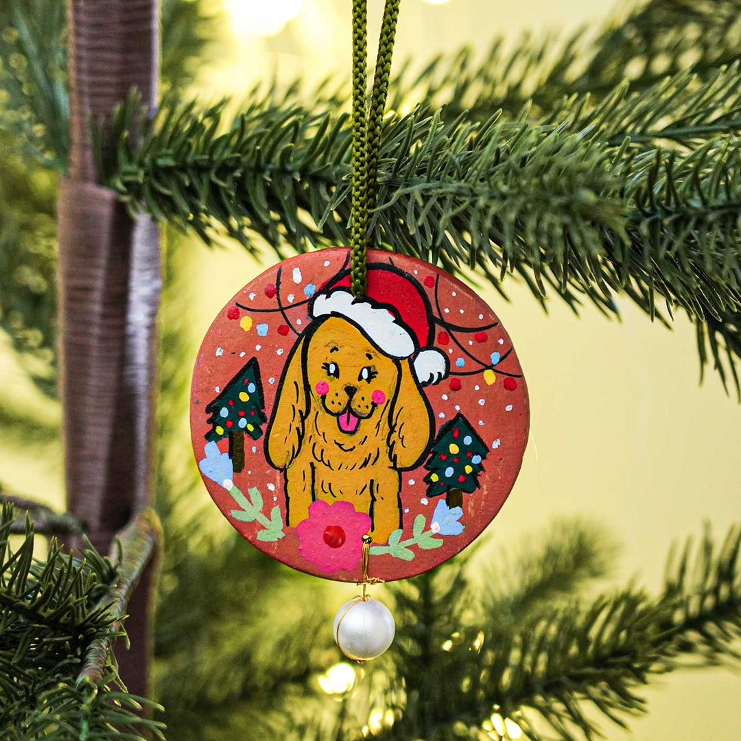 Photo Personalized Terracotta Ornament For Christmas Tree Decoration