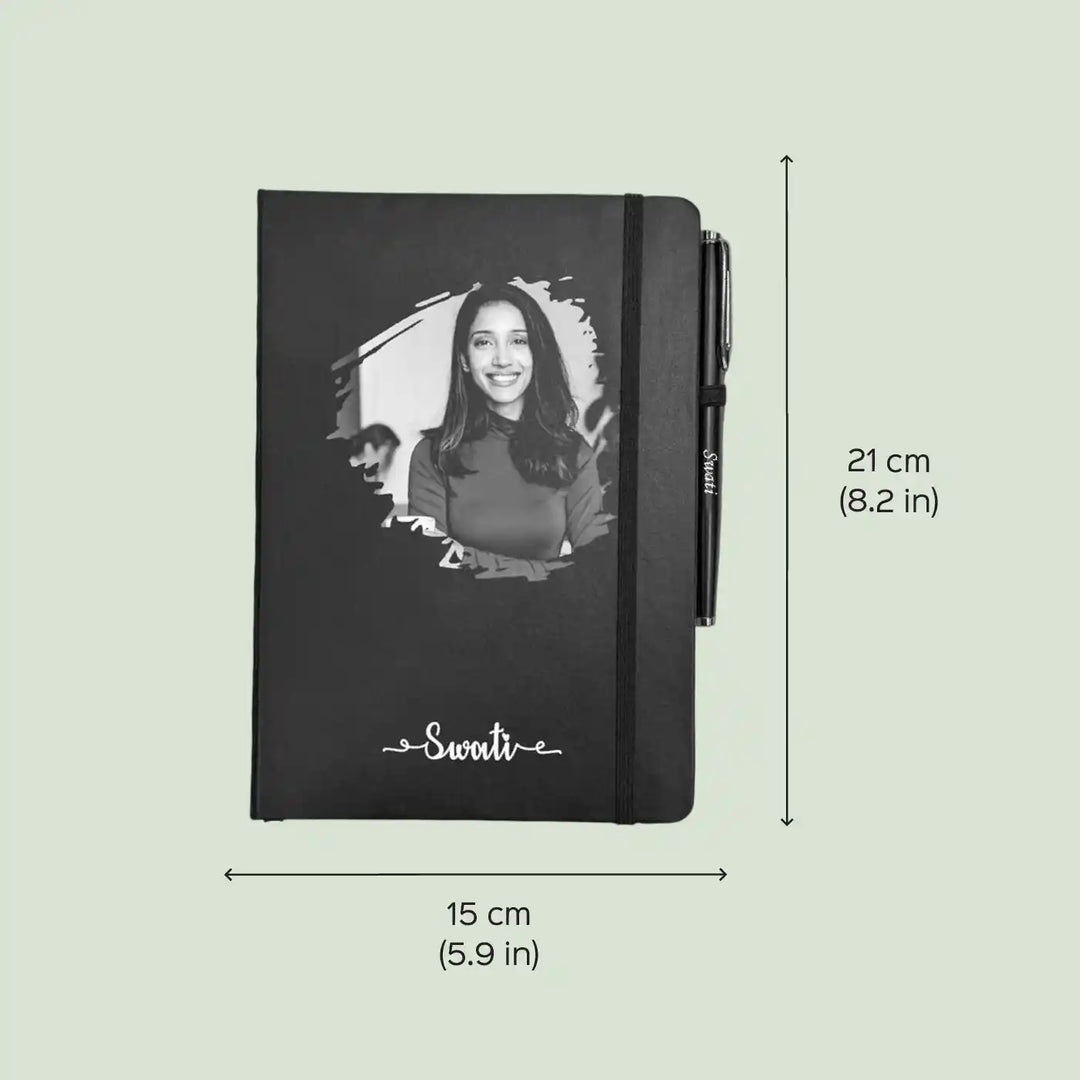 Photo Personalized Printed Paper Dairy And Pen