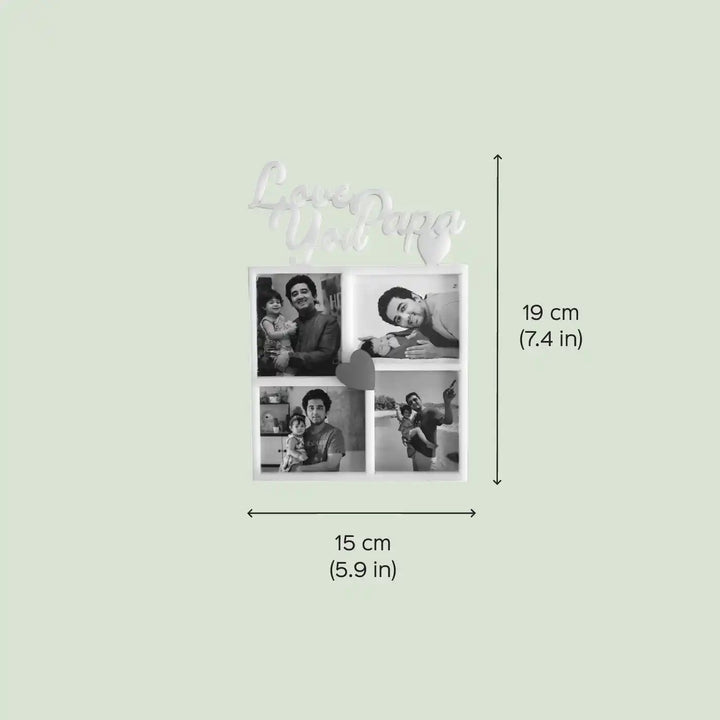 Photo Personalized Handmade Papa Theme Acrylic Photo Frame