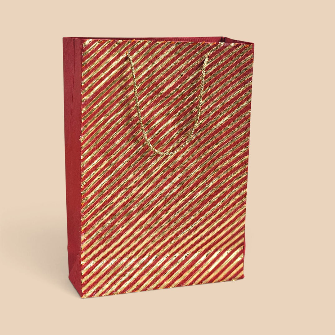 Handmade Gota Lace Work Small Paper Bag For Festive Gifting