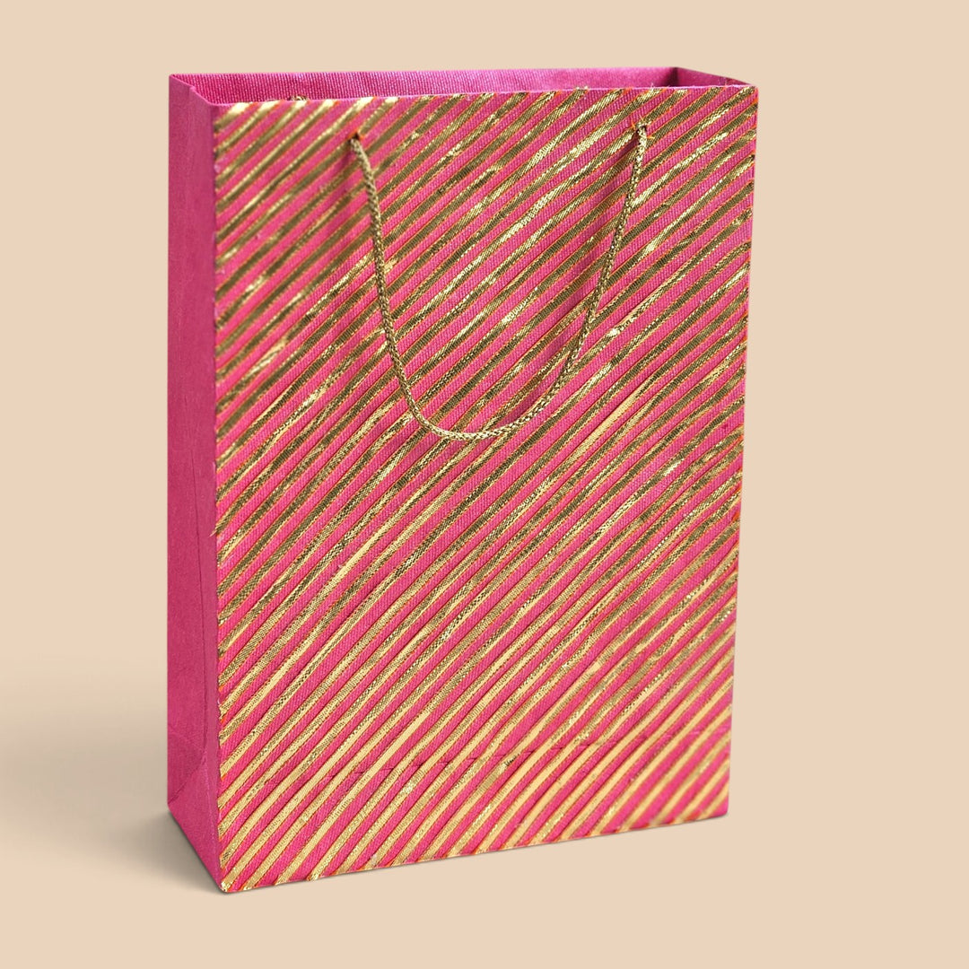 Handmade Gota Lace Work Small Paper Bag For Festive Gifting