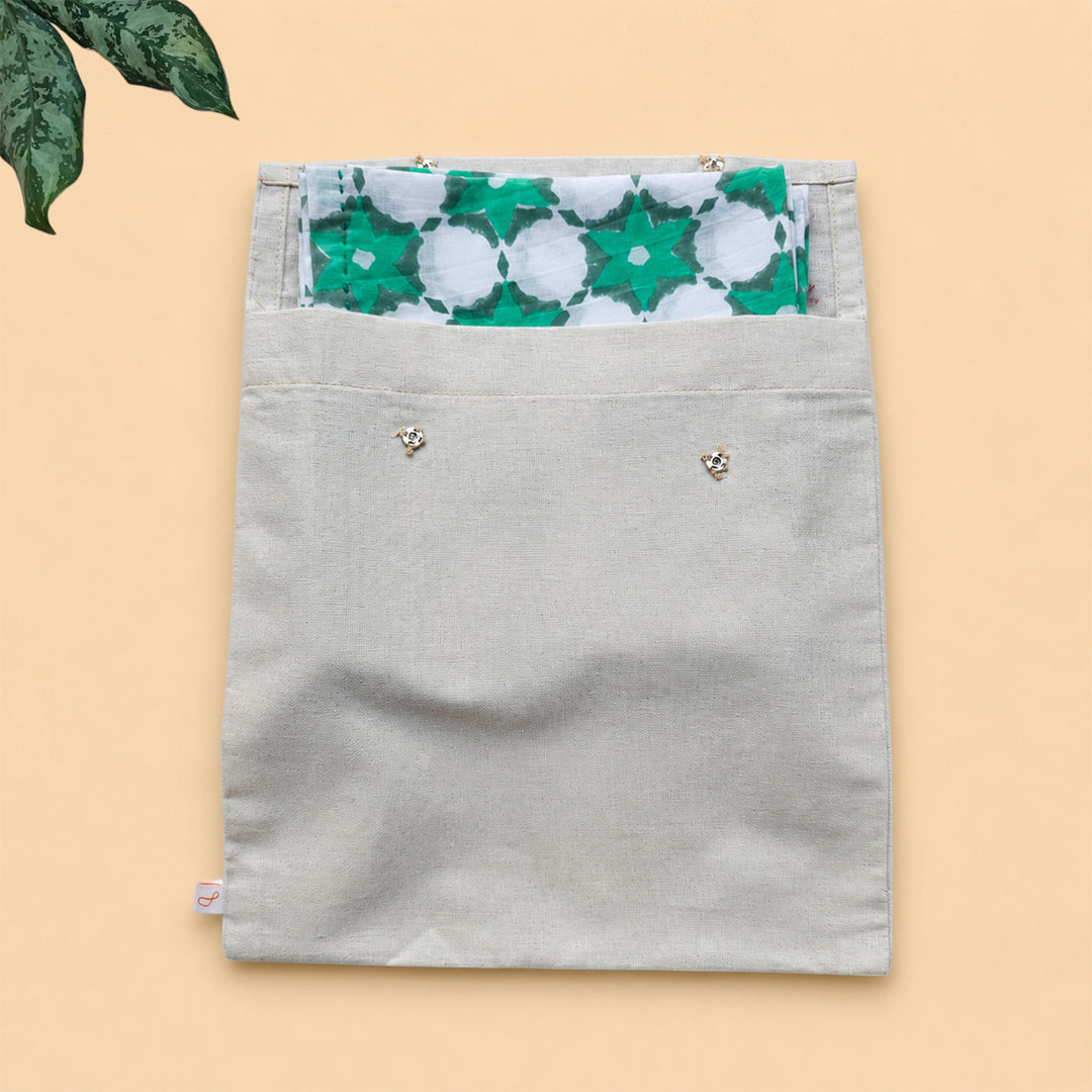 6 Pc | "Forest Flower" Hand Block Printed Cotton Cloth Napkin Set For Festive Dining