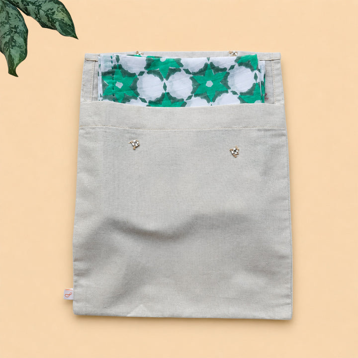 6 Pc | "Forest Flower" Hand Block Printed Cotton Cloth Napkin Set For Festive Dining