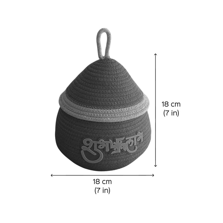 Handmade Coil Basketry Cotton Rope Basket For Kids