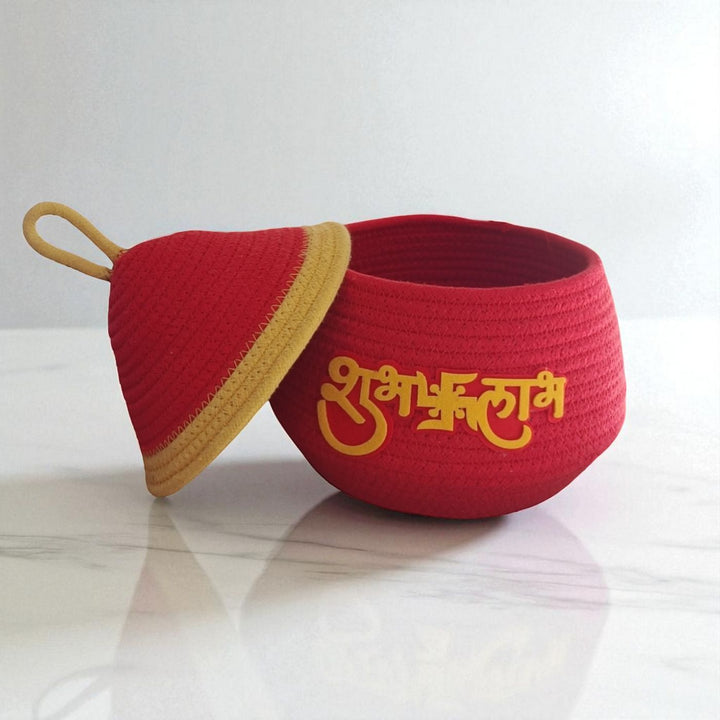 Handmade Coil Basketry Cotton Rope Basket For Kids