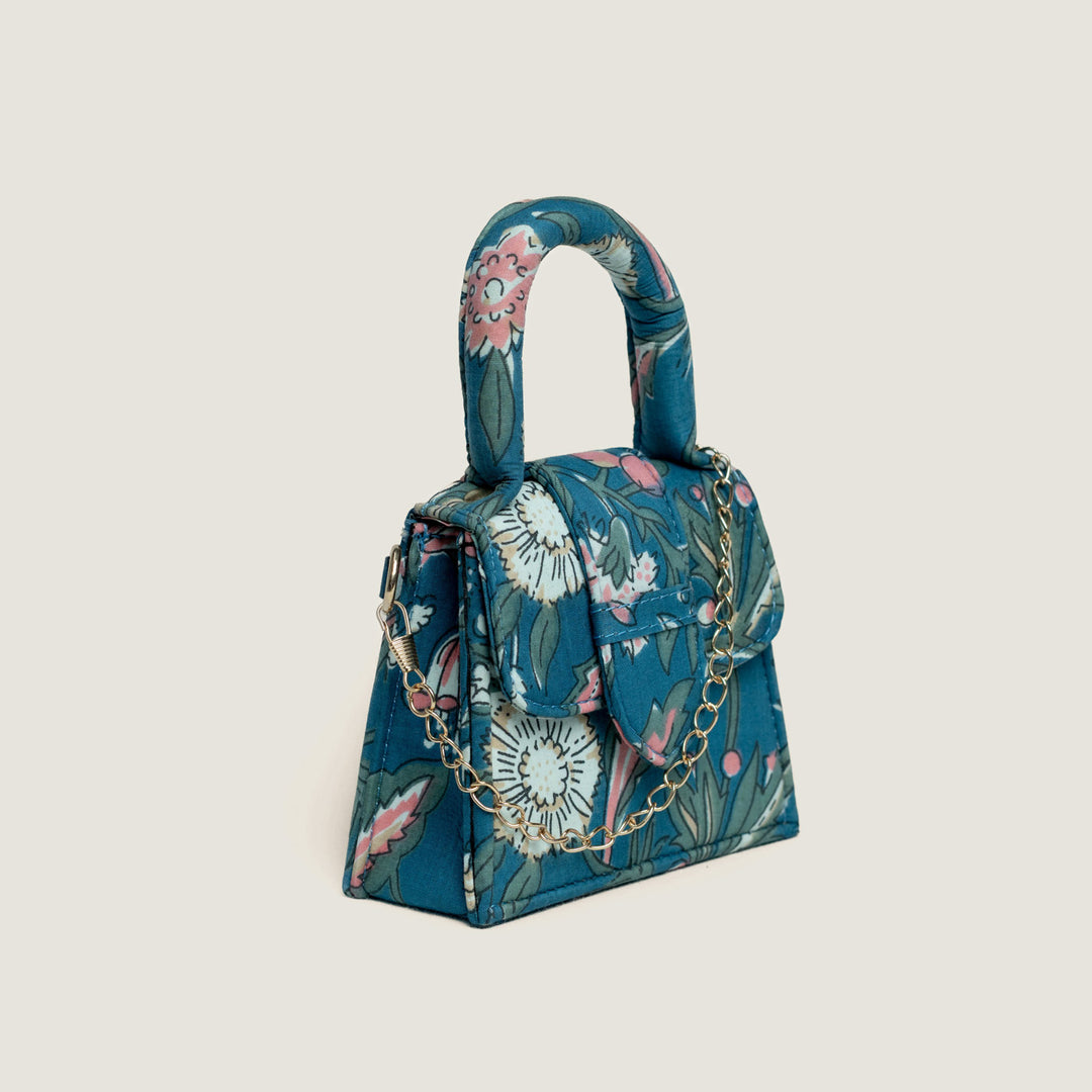 Mini Pichwai Hand Block Printed Chiq Bag