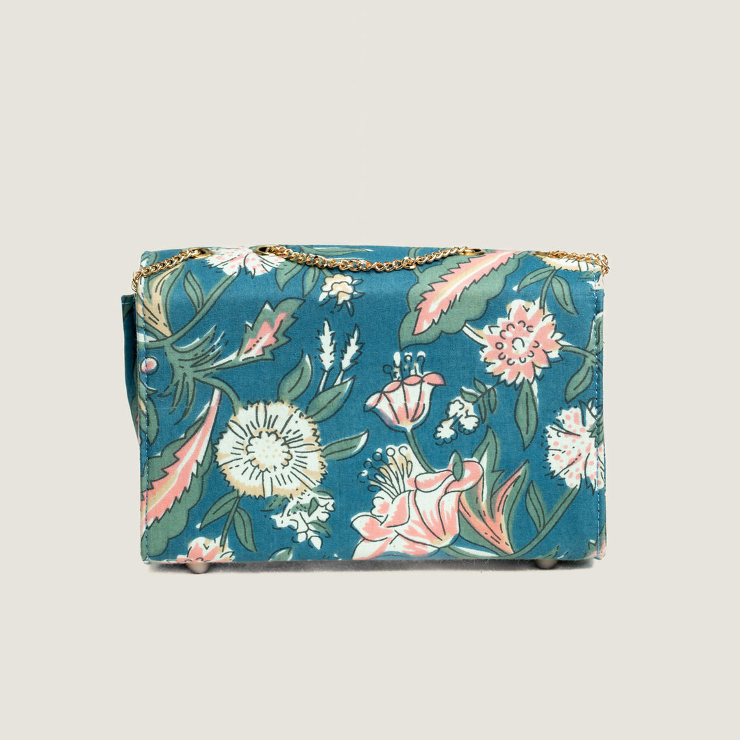 Pichwai Hand Block Printed Satchel Bag