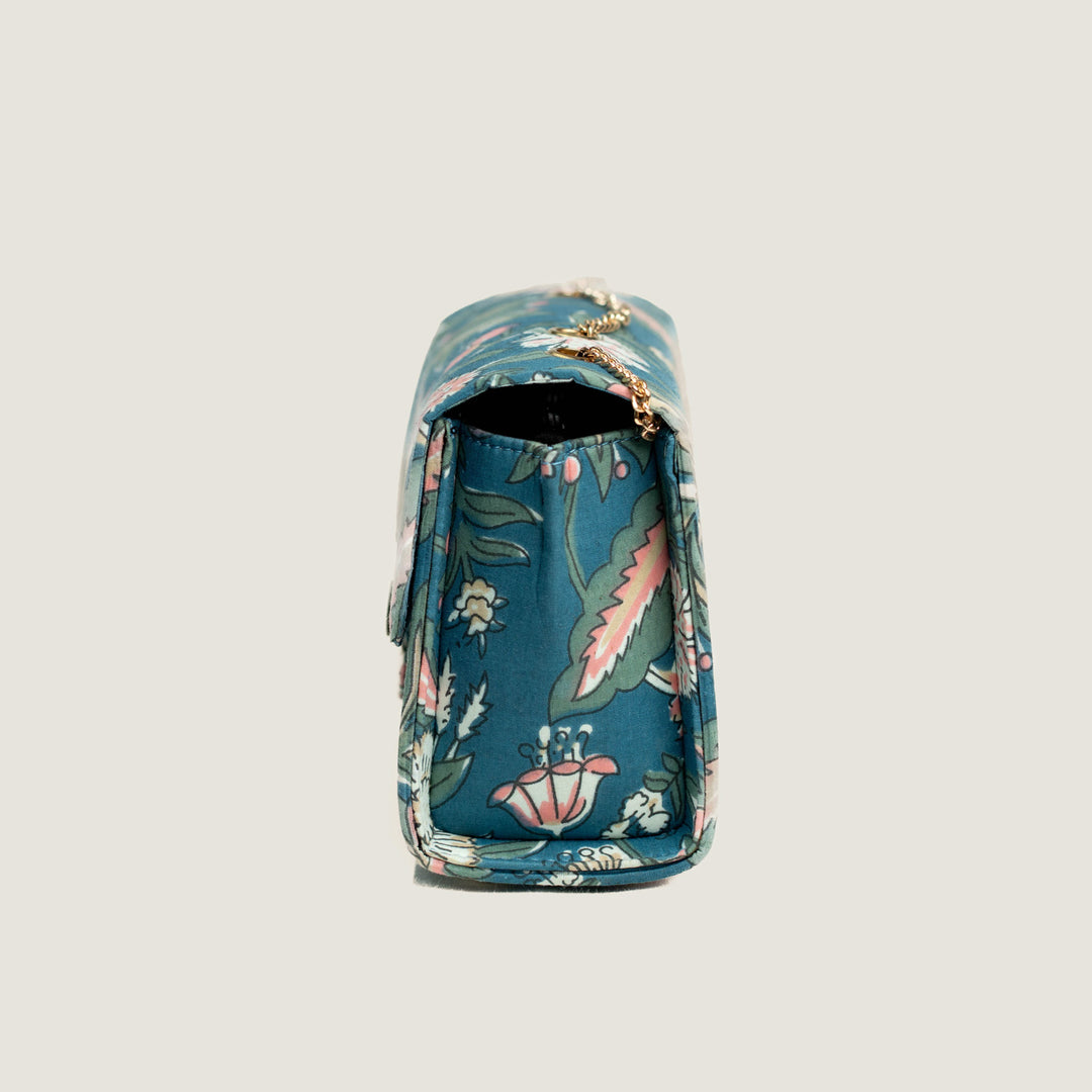 Pichwai Hand Block Printed Satchel Bag