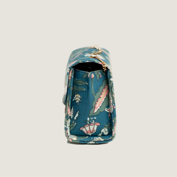 Pichwai Hand Block Printed Satchel Bag