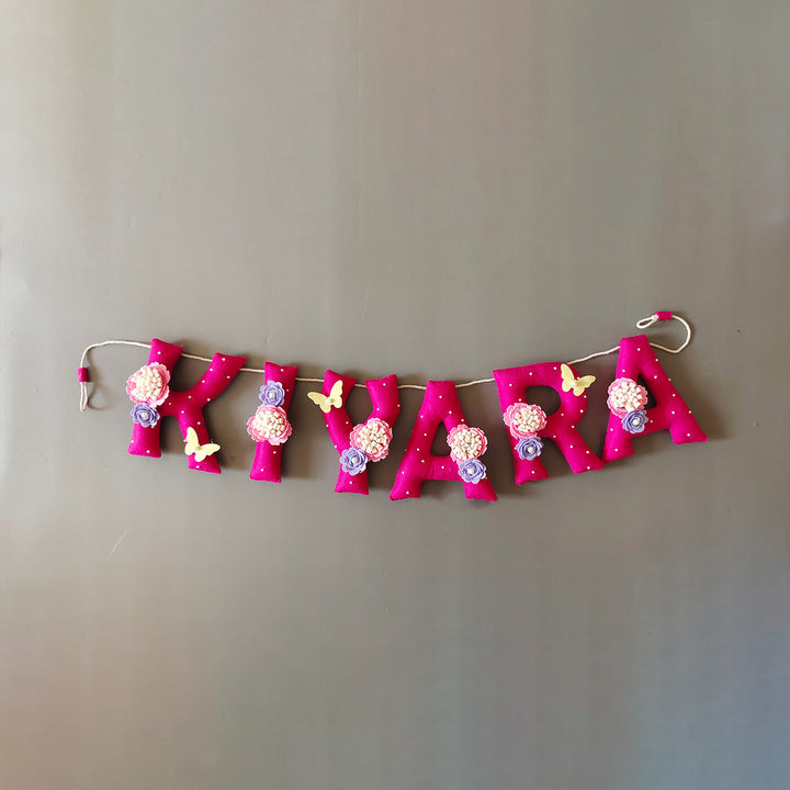 Hand-stitched Felt Name Bunting For Girls