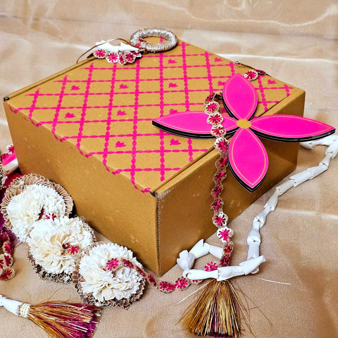 Set Of 2 | Handmade Flower Design Shola And Wooden Hangings