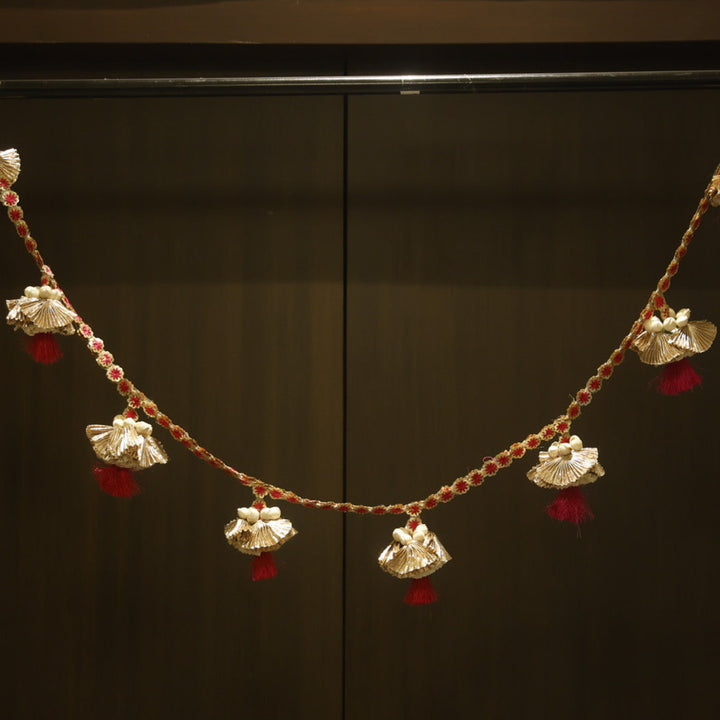 Handmade Pink Marigold Design Toran