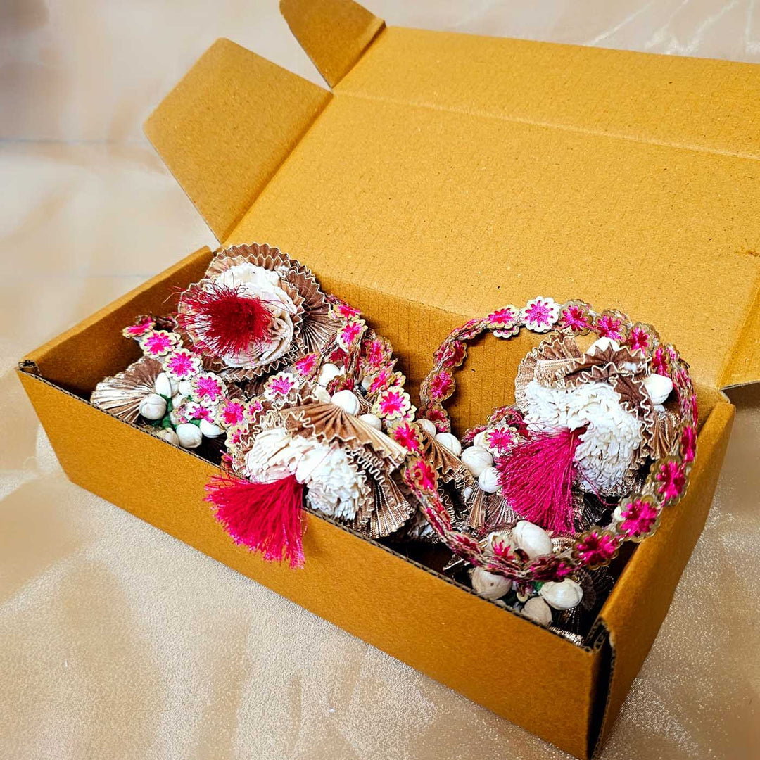 Handmade Pink Marigold Design Toran
