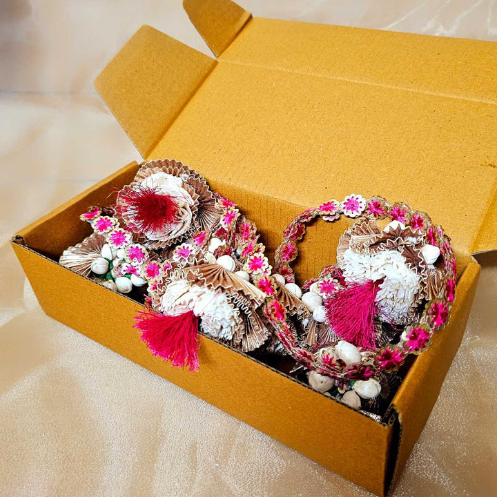 Handmade Pink Marigold Design Toran