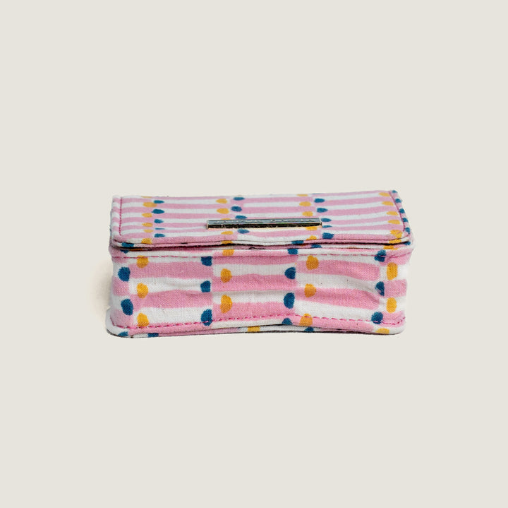 Pink Sutra Hand Block Printed Jugni Sling Bag