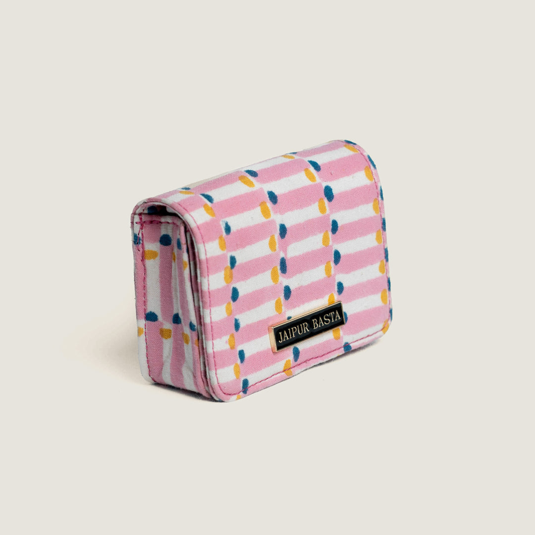 Pink Sutra Hand Block Printed Jugni Sling Bag