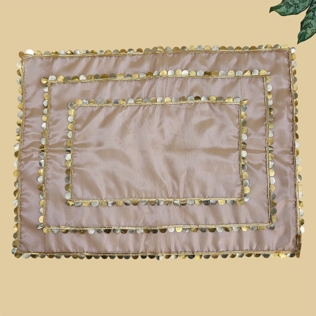 "Sitara" Tissue Fabric Tray Cover For Festive Decor