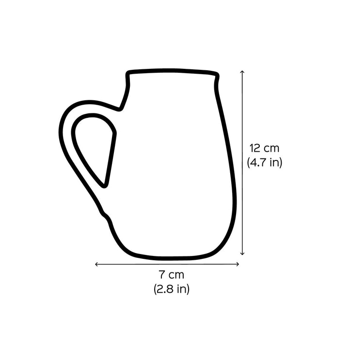 Handmade Santa Claus Terracotta Christmas Mug