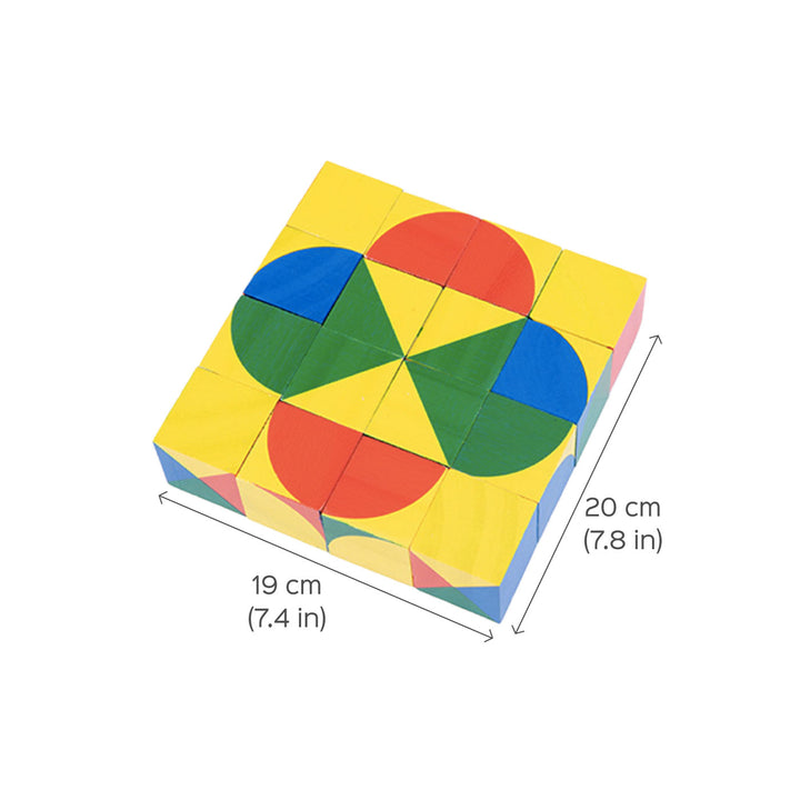 Pixy Cube Geometric Blocks Puzzle Set