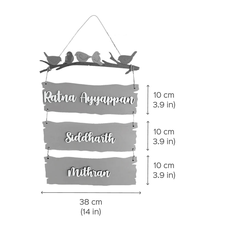 Customizable Sparrow Plank Nameplate