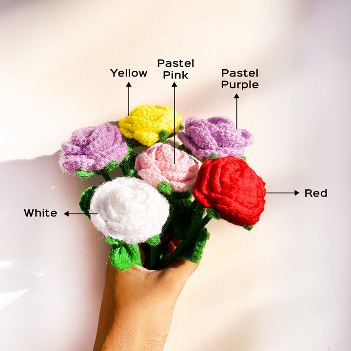 Handcrafted Crochet Flower | Rose - Zwende