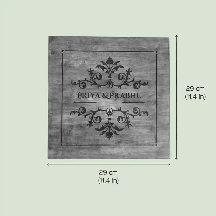 Personalized Handmade Floral Theme Wooden Name Plate