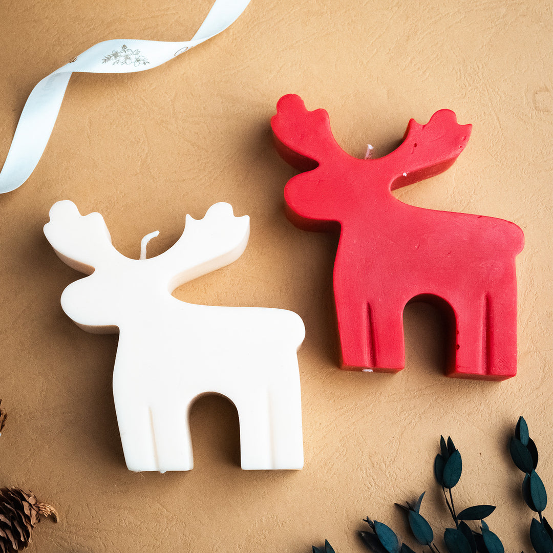 Handmade Reindeer Candle For Christmas Decoration