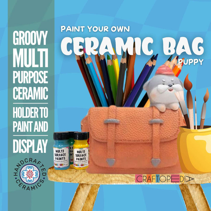 Bag Shaped Puppy Theme Vase DIY Kit