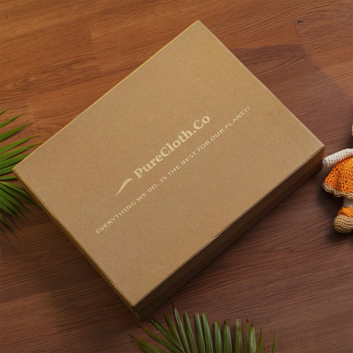 Little Nest Blue Newborn Gift Hamper | Swaddle, Teether & Rattle